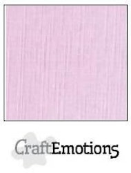 CraftEmotions Cardstock Linen Soft Lilac 12x12"