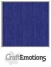 CraftEmotions Cardstock Linen Sapphire Blue 12x12"