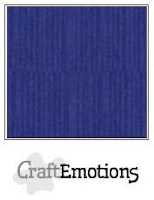 CraftEmotions Cardstock Linen Sapphire Blue 12x12"