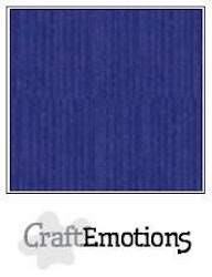 CraftEmotions Cardstock Linen Sapphire Blue 12x12"
