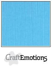 CraftEmotions Cardstock Linen Aqua 12x12"