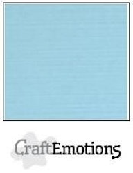 CraftEmotions Cardstock Linen Light Blue 12x12"