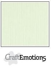 CraftEmotions Cardstock Linen Light Green 12x12"