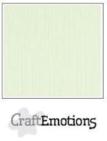 CraftEmotions Cardstock Linen Light Green 12x12"
