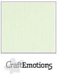 CraftEmotions Cardstock Linen Light Green 12x12"