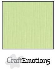 CraftEmotions Cardstock Linen Kiwi 12x12"