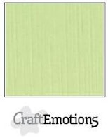 CraftEmotions Cardstock Linen Kiwi 12x12"