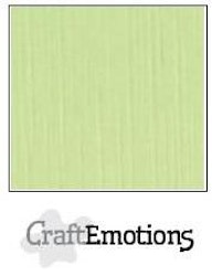 CraftEmotions Cardstock Linen Kiwi 12x12"