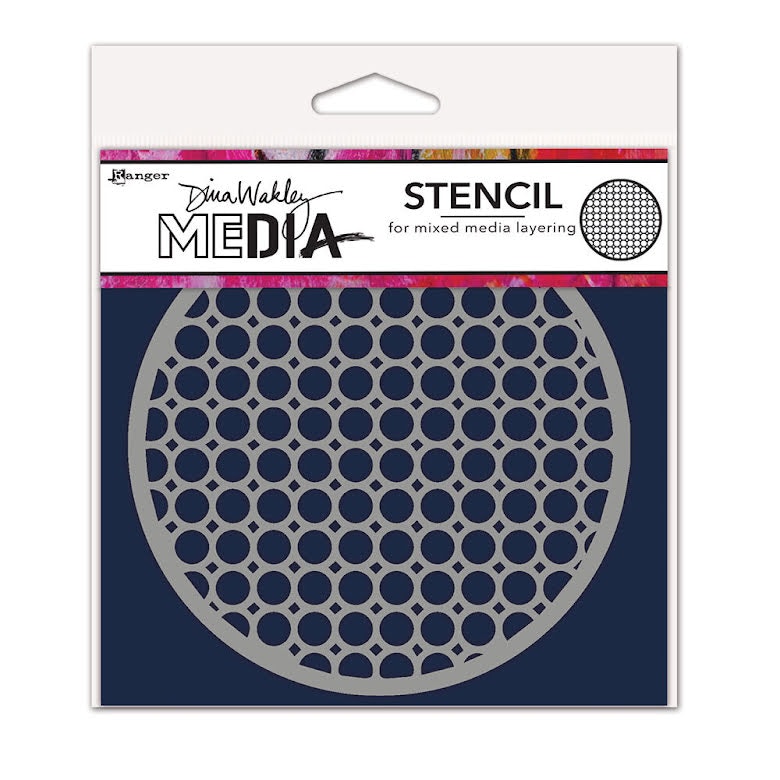 Stencil Dina Wakley Coasters 2 MDS82101