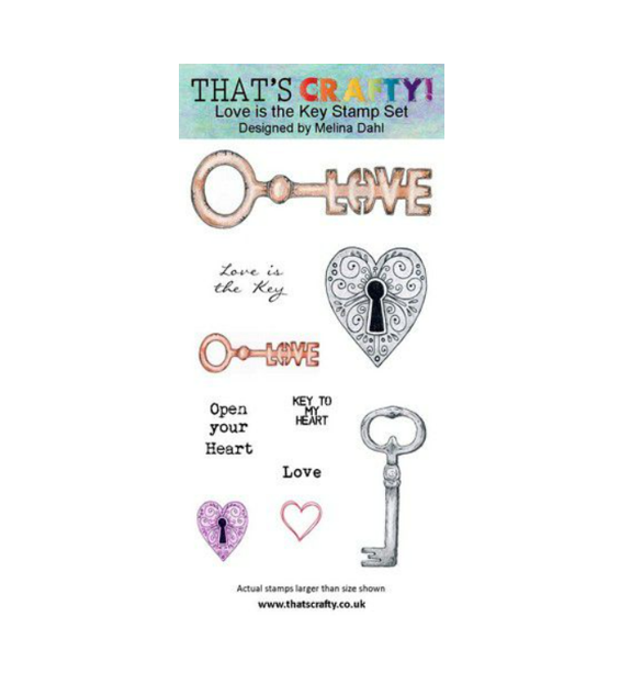 That´s Crafty Stämpel Love is the Key