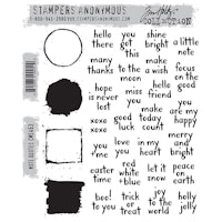 Tim Holtz Stamps Note Quotes CMS463