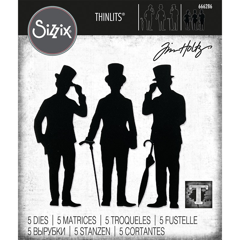 Tim Holtz Sizzix Dies Gentlemen 666286