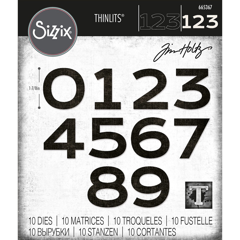 Tim Holtz Sizzix Dies Countdown 665367