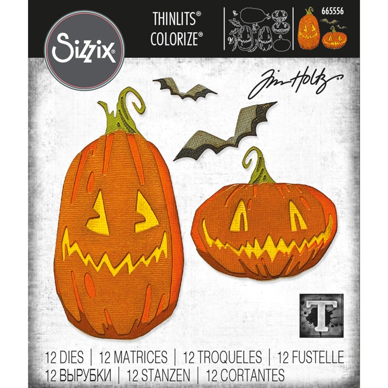 Tim Holtz Sizzix Dies Pumkin Patch Colorize 665556