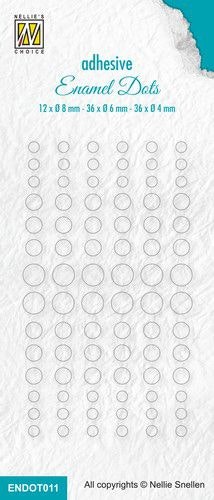 Nellies Snellen Enamel dots Transparent