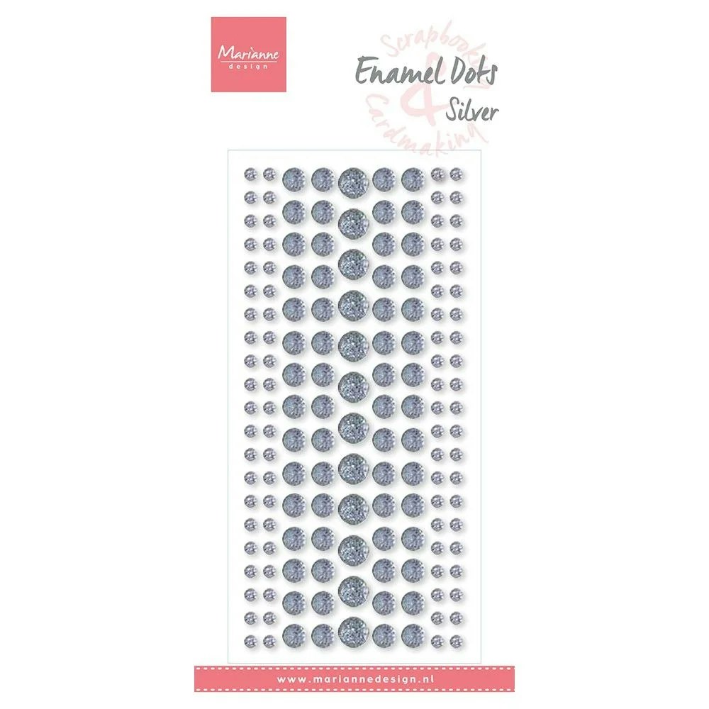 Marianne Design Enamel dots Silver glitter
