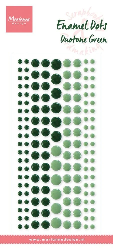 Marianne Design Enamel dots Duotone green