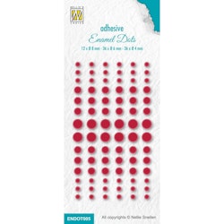 Nellie Snellen Enamel dots Red