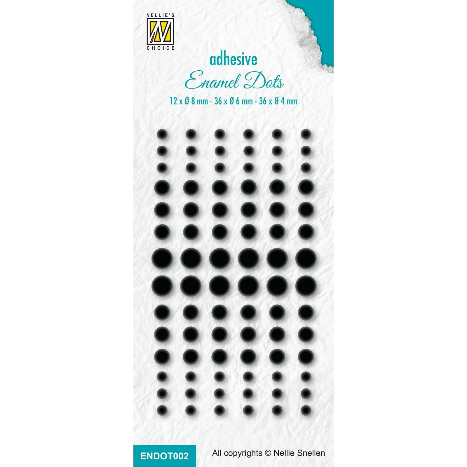 Nellie Snellen Enamel dots Black