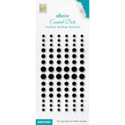 Nellie Snellen Enamel dots Black
