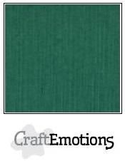 CraftEmotions Cardstock Linen Christmas Green 12x12"