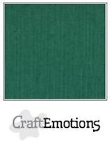 CraftEmotions Cardstock Linen Christmas Green 12x12"