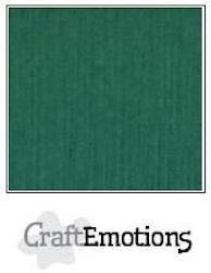 CraftEmotions Cardstock Linen Christmas Green 12x12"