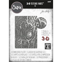 Tim Holtz Sizzix 3-D Texture Fades Embossingfolder Woodgrain 666297