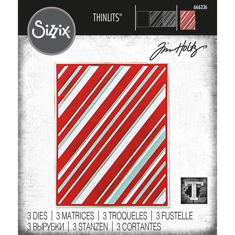 Tim Holtz Sizzix Dies Layered Stripes 666336