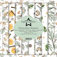 Paper Favourites Watercolour Christmas 6x6" Pappersblock