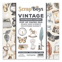 ScrapBoys Vintage pop up 6x6" Pappersblock