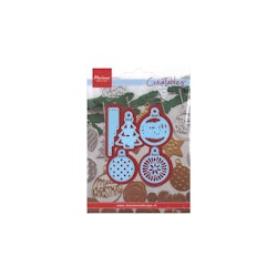 Marianne Design Die -Merry Christmas Baubles LR0682