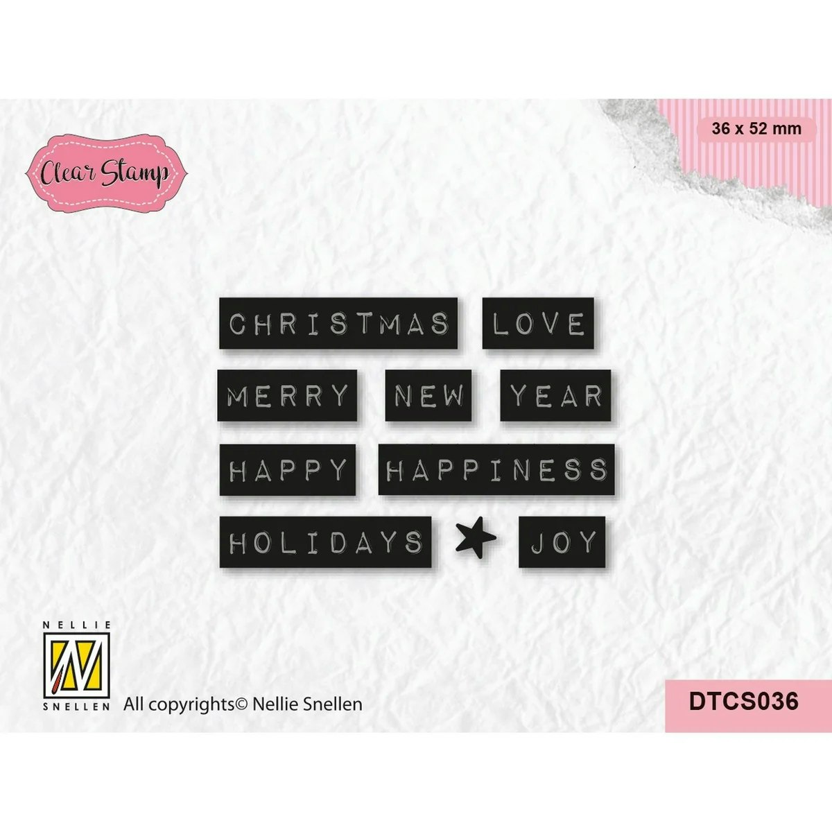 Nellie Snellen Clear Stamp Christmas Love