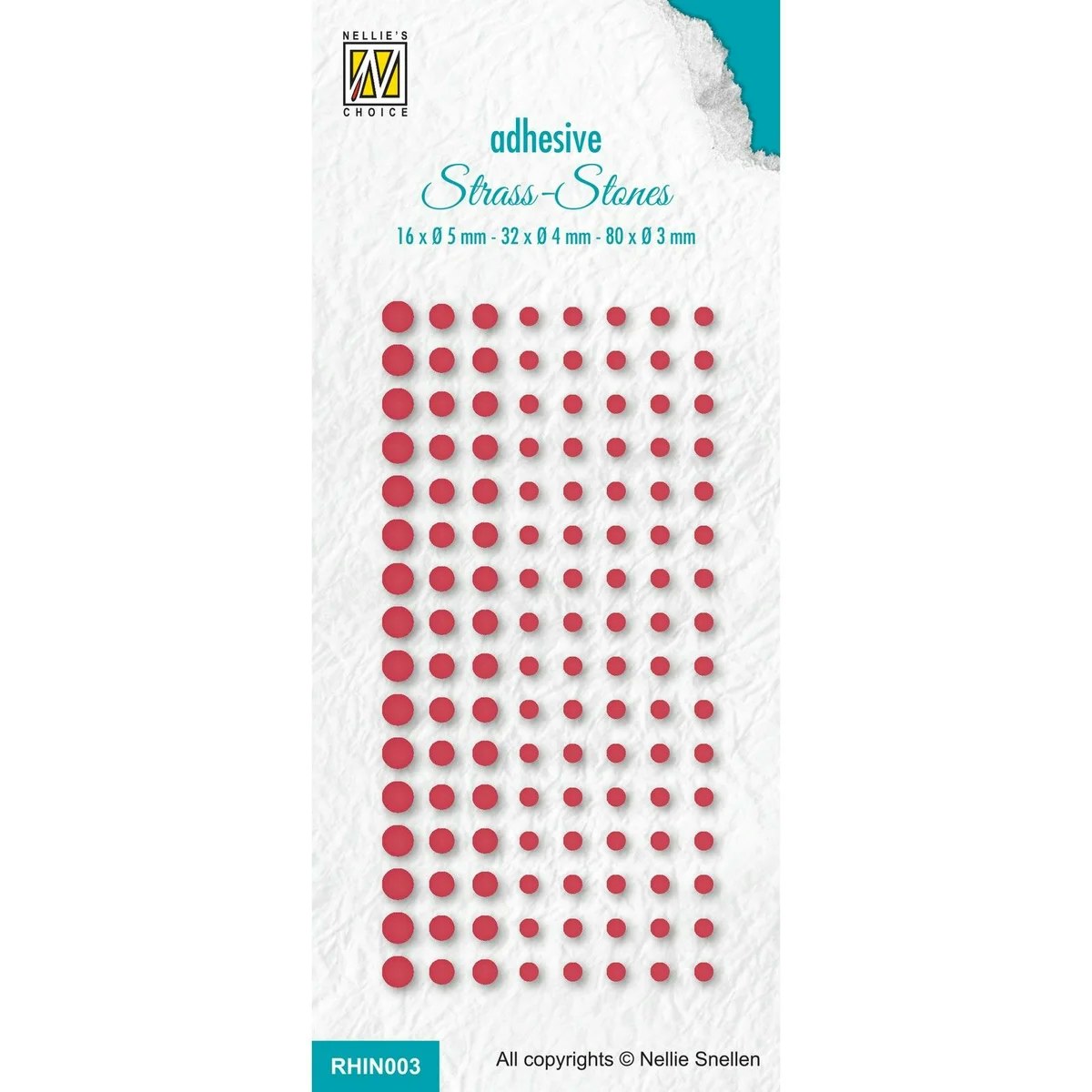 ​Nellie´s Choice Adhesive Strass Stones Christmas Red