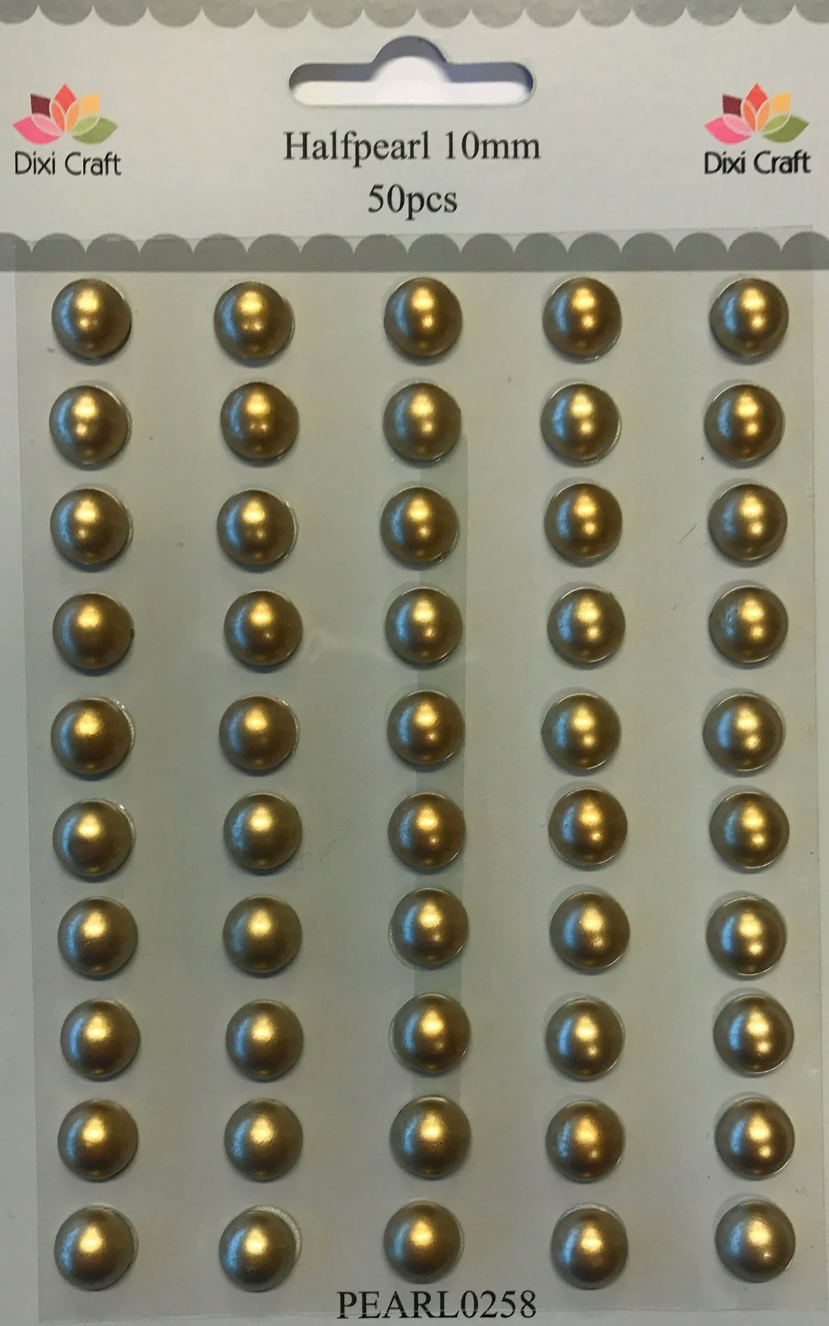 Dixi Craft Halvpärlor Guld 10mm