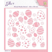 Nellie's Choice Stencil Easter Eggs Background