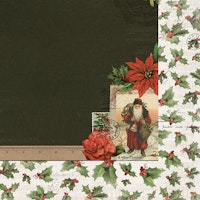 KaiserCraft Letters to Santa Holly & Berries 12x12"