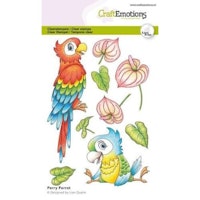 CraftEmotions clearstamps Perry Parrot 130501-2722