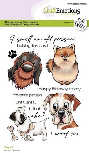 CraftEmotions clearstamps Dogs 1 130501-1581