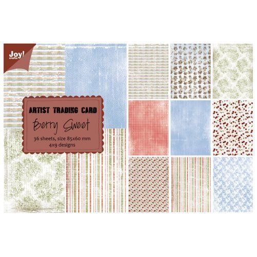 Joy Craft ATC paper pad Berry Sweet 6011/0409
