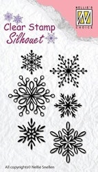 Nellie´s Choice Silhouet Clear Stamps Snowflakes