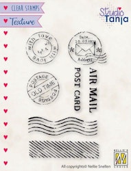 Nellies Choice Clearstamp - Texture - Post TXCS020
