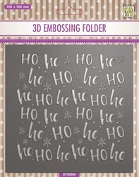 Nellies Choice 3D Embossing Folder Ho Ho