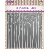 Nellies Choice 3D Embossing Folder Background Trees