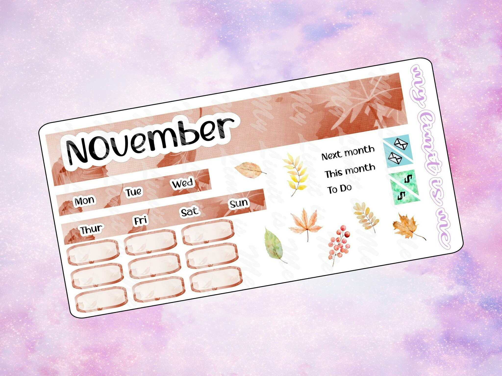 Hobonichi Weeks - November monthly