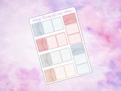 Foldable planner stickers