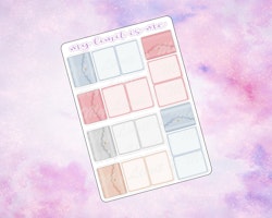 Foldable planner stickers
