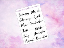 Months Script