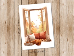 Fall by the window - Art print