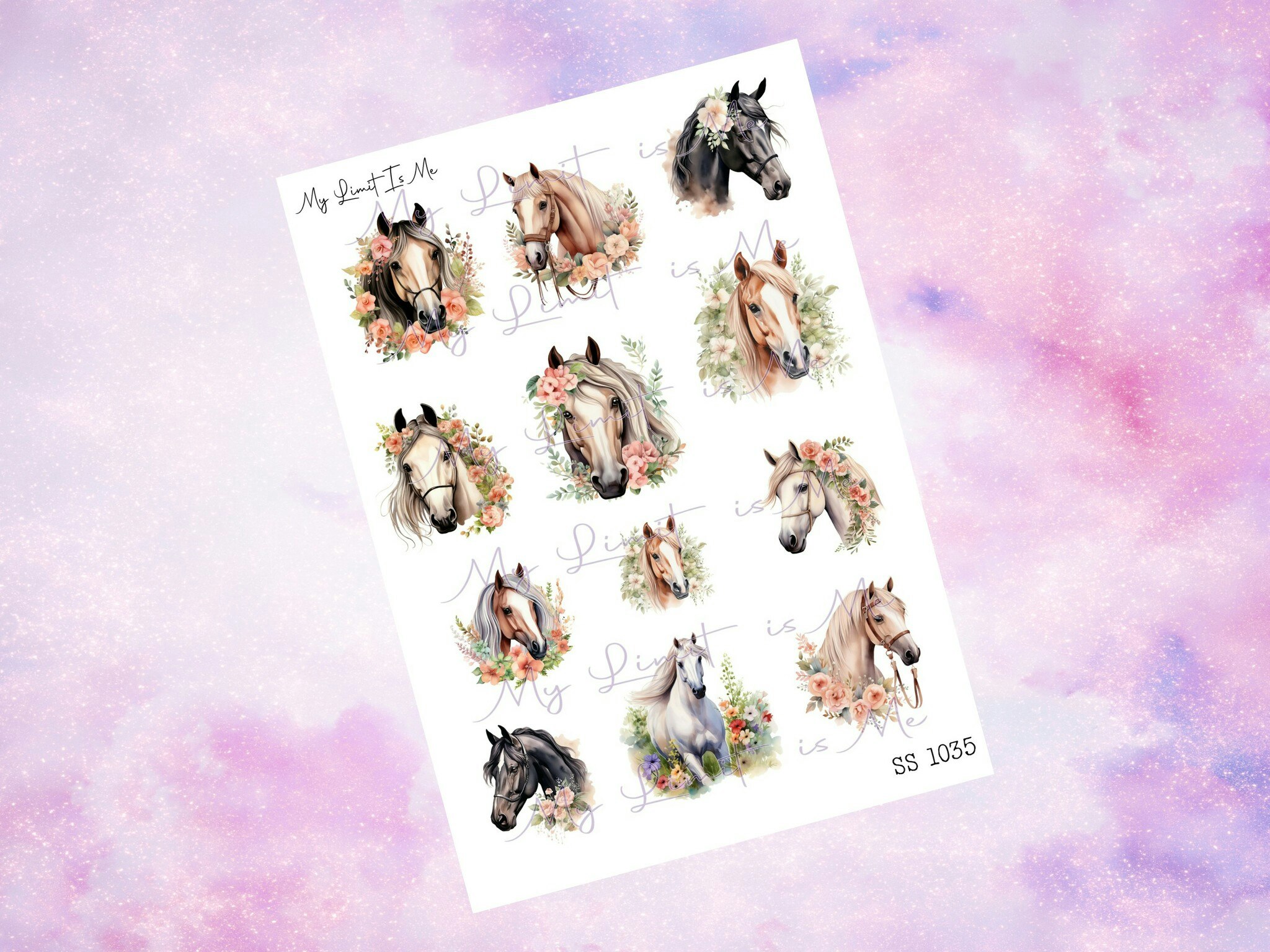SS1035 Horses and flowers